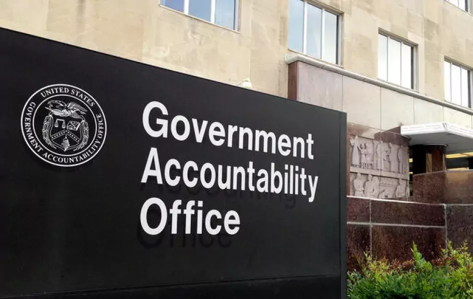 Image of GAO sign at headquarters office