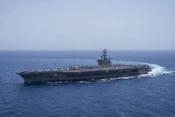 Mideast Tensions Aircraft Carrier