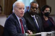 President Joe Biden speaks during White House cabinet meeting