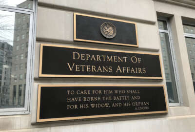 Signboard of Department of Veterans Affairs