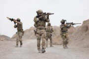 Soldiers patrol patrols in Afghanistan