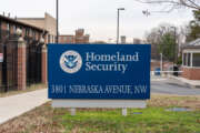 Homeland Security (DHS) sign in D.C.