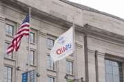 American and USAID flags