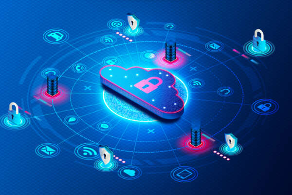 IoT Security Concept - Internet of Things Security Software - Cybersecurity Solutions for Safeguarding Smart Devices and Centralized Hubs from Unwanted Access and Manipulation - 3D Illustration